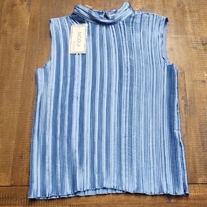 NICOLA Women's Striped Blue Blouse